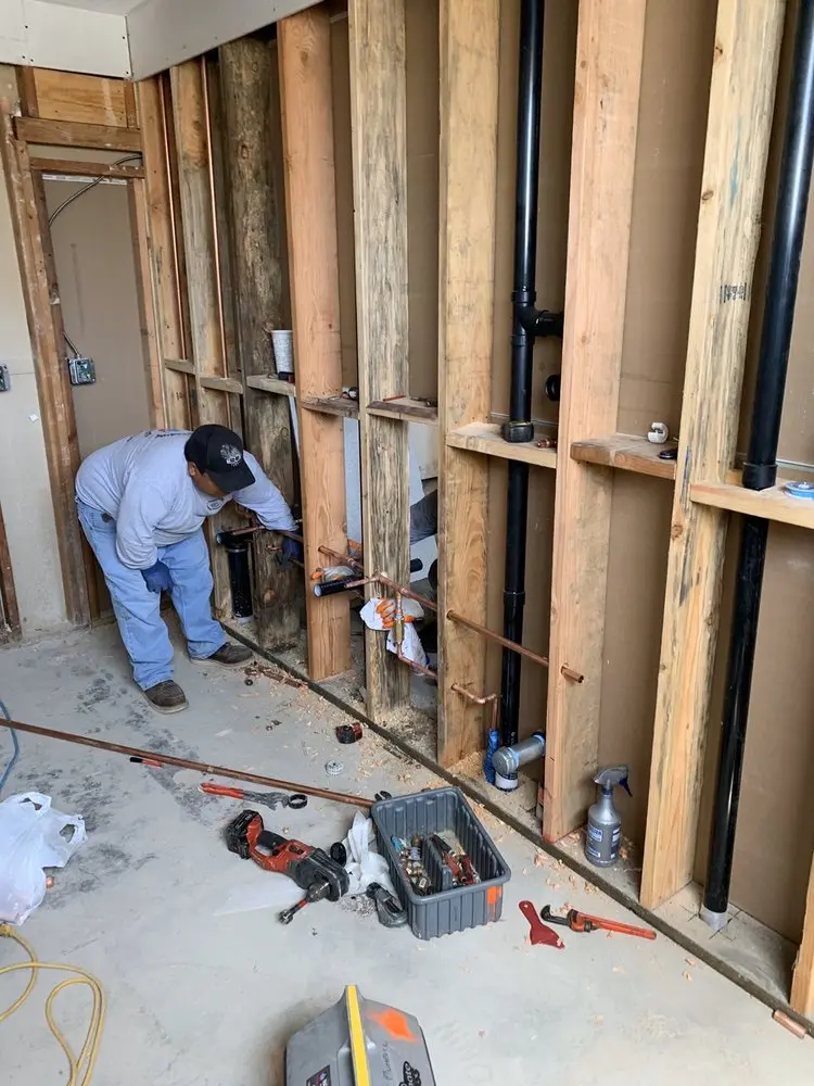 Commercial rough-in plumbing for Gas Line Repair in Elsmere